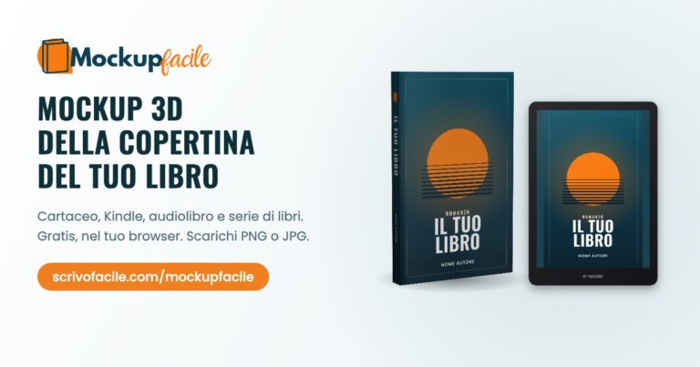 Mockup Facile: mockup 3D della copertina del tuo libro